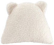 Kremowa poduszka na sofę dziecięcą z materiału bouclé Bear – Wigiwama