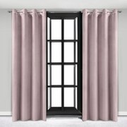 Zasłona welurowa na przelotkach 140x250 velvet gruba pudrowy róż