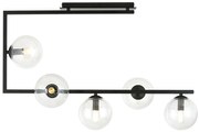 Lampa sufitowa z transparentnymi kloszami - D108 L9-K31