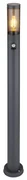 Globo 3159SAS - Zewn. lampa z czujnikiem BOSTON 1xE27/15W/230V IP44 110 cm czarny