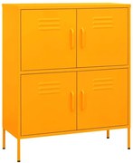 Zamykana szafka garażowa na nóżkach musztardowa S9-B99