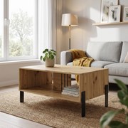 Ława VALOZA 100 cm Stolik Kawowy do Salonu, Dąb artisan