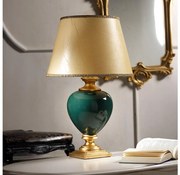 ONLI - Lampa stołowa AMADEUS 1xE27/15W/230V 72 cm zielona/złota