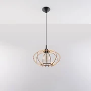 Lampa wisząca MANDELINO drewniana SOLLUX  LIGHTING