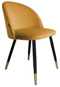 Krzesło CLAUDINE 1 VELVET GOLD musztardowe/curry ATOS