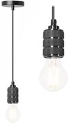 Lampa Sufitowa Wisząca Oprawka APP342-1CP CZARNA