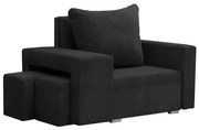 Fotel rozkładany 1 os z funkcją spania DOTEX2 Czarny