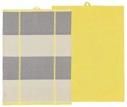 Bawełniane ścierki zestaw 2 szt. 50x70 cm Blocks – Södahl