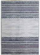 Dywan bawełniany Pescara szaro-czarny 80 cm x 150 cm