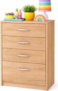 Skandynawska komoda na bieliznę dąb sonoma T6-R73