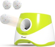 PawHut Automatyczny wyrzutnik piłek, interaktywna maszyna do rzucania z 3 piłkami, 3 odległości 6 m/10 m/14 m, dla psów małych i średnich, zielony | Aosom PL