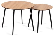 Okrągłe stoliki zestaw 2 szt. ø 55 cm Luke – Bonami Essentials