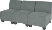 Modułowa sofa 3-osobowa Moncalieri,  szary, bez podłokietników
