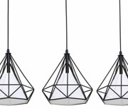 Lampa Wisząca Metalowa Loftowa TRIANGOLO 3xE27