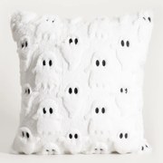 Poszewka dekoracyjna GHOST TOWN ze strukturalnym wzorem w duchy  45x45 cm HOMLA