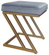 Pufa ZETA LOFT taboret podnóżek podstawa złota BL06