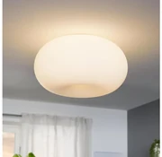EGLO 86812 - Plafon OPTICA 2xE27/60W/230V Szkło opalowe