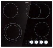 Klarstein EasyCook 60cm Płyta szklano-ceramiczna 4 Strefy gotowania Czarny