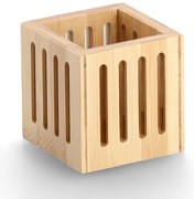 Bambusowy pojemnik na długopisy, 8 x 8 x 8 cm