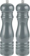 Zestaw 2 drewnianych szarych młynków do soli i pieprzu GREY