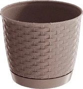 Doniczka Ratolla Round beżowy, wys. 19,5 cm (7529U) , 22 cm