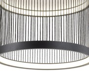 Lampa sufitowa Guarda 43W LED śr. 51cm czarna, pojedyncza