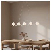 Lampa wisząca na przewodzie SINUS 5xG9/8W/230V biała