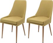 Krzesło do jadalni MCW-O27 (zestaw 2 sztuk),  zielony