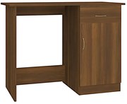 Biurko z szafką w kolorze brązowego dębu F1-L81