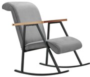 Fotel bujany LUNI szary