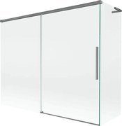 Mexen Rox L parawan nawannowy 2-skrzydłowy rozsuwany 190 + 80 x 150 cm, transparent, gun metal - 8C9L-190-080-95-00