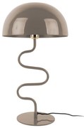Jasnobrązowa lampa stołowa z metalowym kloszem (wysokość 54 cm) Twist – Leitmotiv