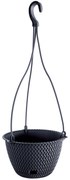 Donica wisząca Splofy 27 cm antracytowa PROSPERPLAST