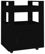 Czarny nowoczesny wózek kuchenny A7-P14