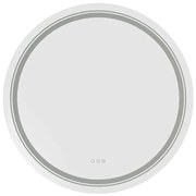 Nowoczesne okrągłe lustro z oświetleniem LED H1-Z74