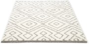 Dywan Shaggy Nano Light Microfibra biało-szary 120 cm x 160 cm