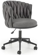 Szary kubełkowy biurowy fotel obrotowy W4-R60
