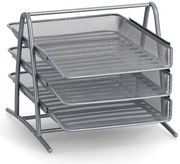 Piętrowa tacka na dokumenty z metalowej siatki, MESH