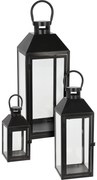 Zestaw metalowych lampionów dekoracyjnych, 3 rozmiary w komplecie