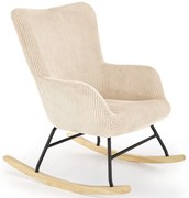 Kremowy wypoczynkowy fotel bujany W5-W20