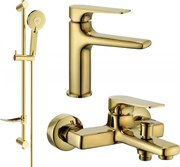 Mexen Lynx DF40 zestaw wannowy, złoty - 745903DF40-50