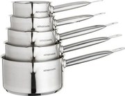 Zestaw 5 Rondli ze Stali Nierdzewnej z Dziobem do Nalewania