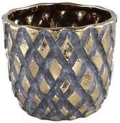 Złota ceramiczna doniczka JUNEY - różne rozmiary Wielkość: M