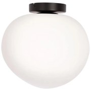 Lampa sufitowa, plafon Stones 30, kształt otoczaka, biały mleczny klosz