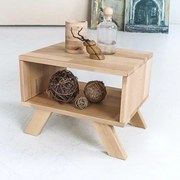 Stolik nocny 0,45x0,35x0,34 m surowy Allegro