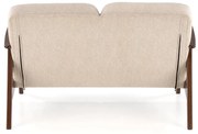 MILANO 2S sofa 2-osobowa beżowy drewno tkanina vintage tradycyjny