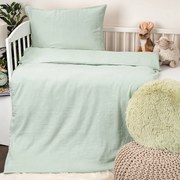 4Home Dziecięca pościel muślinowa do łóżeczka Teal, 100 x 135 cm, 40 x 60 cm