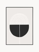 Oprawiony druk cyfrowy Feminine Doodles