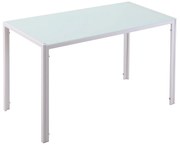 HOMCOM Stół jadalny Stół kuchenny duży stół, nowoczesny design, 120 cm x 60 cm x 75 cm, Biały