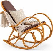 Drewniany fotel bujany w kolorze T5-D20